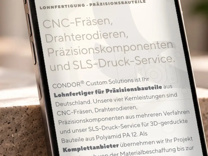 Technische Zeichnungen im Hintergrund der Startseite auf dem Smartphone